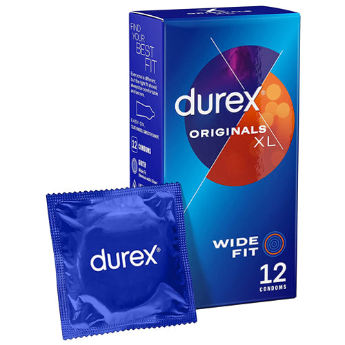 Durex Comfort Oridinals XL - Extra Large Condoms - 12 Pack